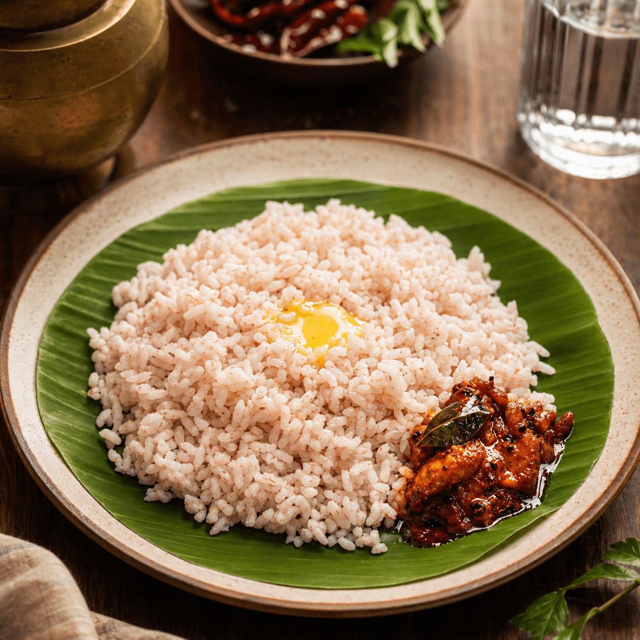 Rice with fish pickle